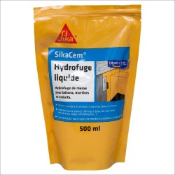 Achetez SIKA SIKACEM HYDROFUGE LIQUIDE / BLANC / DOSE DE 500 ML en ligne