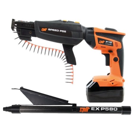 Achetez  Test VISSEUSE SPIT PLACO P18LI+BATTERIE+PERCHE P580 / AVEC COFFRET en ligne sur MO-Shop