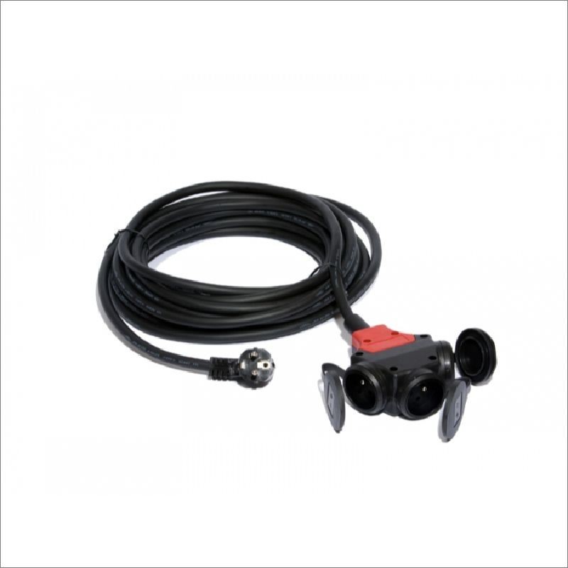 Achetez CEBA RALLONGE ELECT. 10M 3X1.5 HO7 3 PRISES/CLAPET CAOUTCHOUC en ligne sur MO-Shop