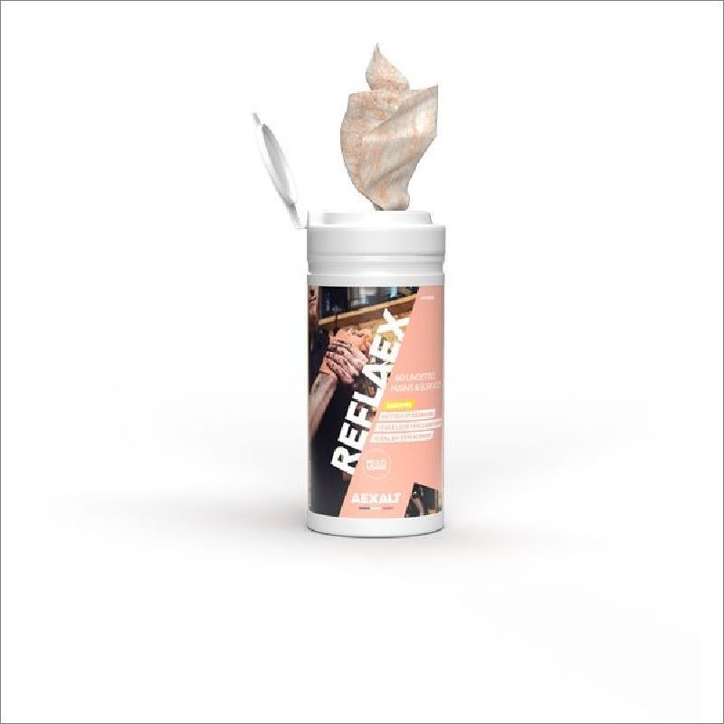 Achetez AEXALT REFLAEX - LINGETTES MAINS ET SURFACES  SEAU - 80 LGTES en ligne sur MO-Shop