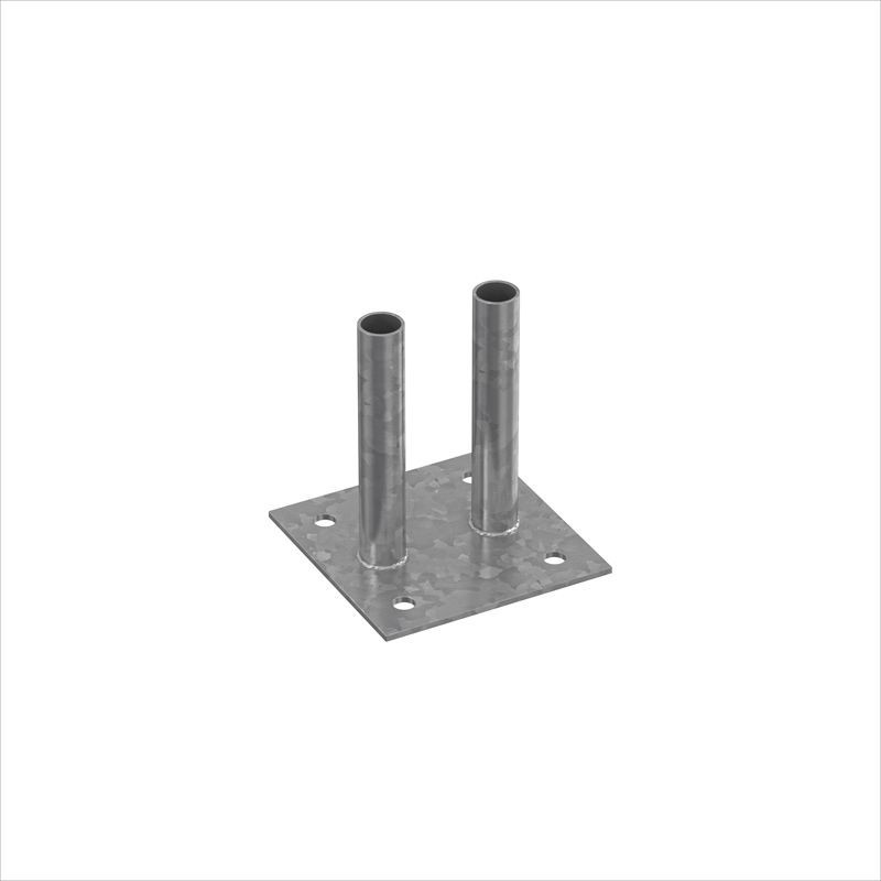Achetez HERAS PLATINE ANCRAGE HERAS / 18CMX18CM / BARRIERE CHANTIER en ligne sur MO-Shop
