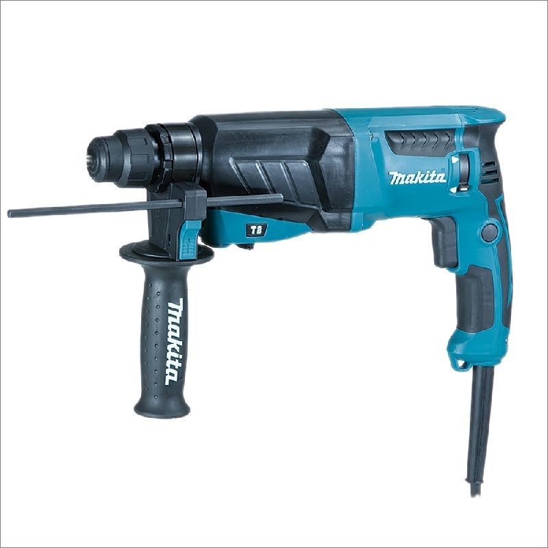 PERFORATEUR MAKITA  800W D.26MM BETON AVEC MANDRIN AUTO OFFERT / HR2630X4 / COFFRET ALU + KIT D'ACCESSOIRES